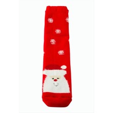 SHC4200 Noel Baba Yılbaşı Kalın Penye Çorap