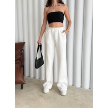 Betnur Kadın Üç Iplik Kalın Şardonlu Palazzo Eşofman