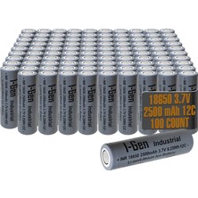 I-Gen Batteries Industrial E003 Inr 18650 3.7V 2500 Mah 12C 9.25WH Li-Ion Şarjlı Pil Düz Başlı Lityum Pil