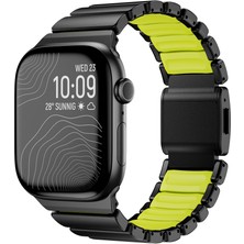 Farma Teknoloji Watch 42MM Zore KRD-152 Titanyum Silikon Kordon - Siyah-Yeşil