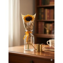 El Örgüsü Solmayan Tekli Ayçiçeği / Yapay Çiçek / Sevgililer Günü / Hediyelik /doğum Günü