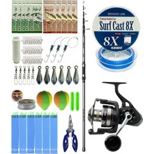 Yek Outdoor Yekoutdoor Surf Olta Seti Okuma Alaris Tele Surf 420 cm 100-200 gr Surf Kamışı&savage Gear Sgs8 8000 Olta Makinesi