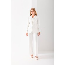 Vuntal Takım Elbise Tek Düğmeli Blazer Ceket Pantolon Yelek Üçlü Takım