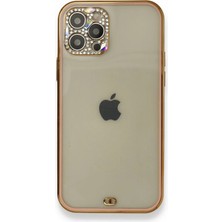 Starseven Iphone 12 Kılıf Liva Taşlı Silikon - Pembe