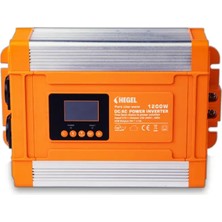 Hegel - Inges 12 Volt 1200 Watt Ekranlı Tam Sinüs Inverter - 12V 1.2 Kw Invertör - Bağevi , Karavan