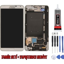 Genos Samsung N9000 Note 3 LCD Ekran Beyaz Montaj Kiti Hediye