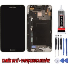 Genos Samsung N7505 Note 3 Neo LCD Ekran Gri Montaj Kiti Hediye