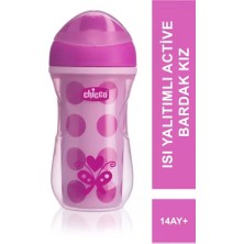 Aktif Bebek Chicco Isı Yalıtımlı Active Bardak 14 Ay+ 266 ml - Pink