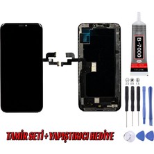 Genos Apple Iphone Xs LCD Ekran Orijinal Siyah