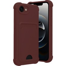 Starseven Iphone 16E Kelvin Kartvizitli Silikon - Bordo