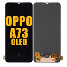 Genos Oppo A73 2020 LCD Ekran Dokunmatik Siyah Çıtasız OLED