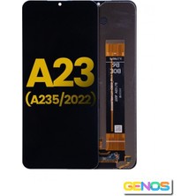 Genos Samsung Galaxy A23 A235 LCD Ekran Dokunmatik Çıtasız Orijinal