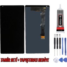 Genos Xiaomi Mi Mix LCD Ekran Çıtasız Siyah Montaj Kiti Hediye