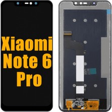 Genos Xiaomi Redmi Note 6 Pro LCD Ekran Dokunmatik Siyah Çıtasız A Plus Kalite