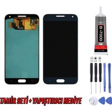 Genos Samsung E500 E5 LCD Ekran OLED Gri Montaj Kiti Hediye