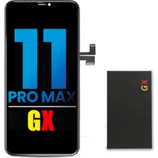 Genos Apple iPhone 11 Pro Max LCD Ekran Dokunmatik Siyah OLED Gx Marka