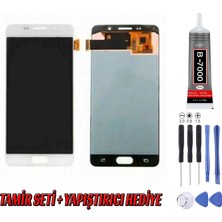 Genos Samsung A5 2016 A510 LCD Ekran OLED Beyaz Montaj Kiti Hediye