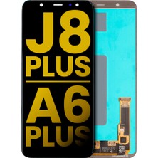 Genos Samsung Galaxy A6 Plus A605 LCD Ekran Dokunmatik Siyah OLED Üstün Kalite