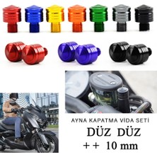 Yamaha MT25-MT07-MT09 Ayna Deliği Boşluk Kapatıcı Vida Seti Siyah Renk