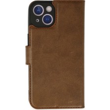 Starseven Iphone 14 Kılıf S Kapaklı Kılıf - Taba