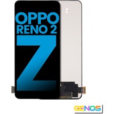 Genos Oppo Reno 2z LCD Ekran Dokunmatik Siyah Çıtasız A Plus Kalite