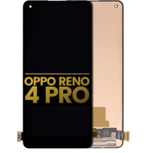 Genos Oppo Reno 4 Pro LCD Ekran Dokunmatik Siyah Çıtasız Orijinal