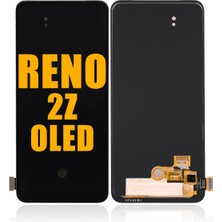 Genos Oppo Reno 2z LCD Ekran Dokunmatik Siyah Çıtasız OLED Üstün Kalite