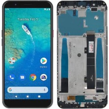 Genos General Mobile Gm8 ile Uyumlu LCD Ekran Dokunmatik Çıtalı