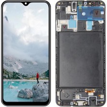 Genos Samsung Galaxy A20 A205F ile Uyumlu OLED Ekran Dokunmatik Çıtalı