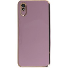 Starseven Redmi 9A Kılıf Volet Silikon - Mor