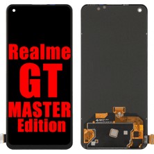 Genos Realme Gt Master Edition LCD Ekran Dokunmatik Siyah Çıtasız Orjinal