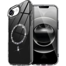 Starseven Iphone 16E Live Diamond Magsafe Kapak - Siyah