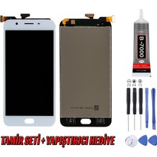 Genos Oppo F1S LCD Ekran Çıtasız Beyaz Montaj Kiti Hediye
