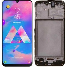 Genos Samsung Galaxy M30 M305F ile Uyumlu OLED Ekran Dokunmatik Çıtalı