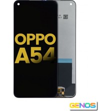 Genos Oppo A54 LCD Ekran Dokunmatik Siyah Çıtasız Orjinal
