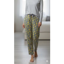 Melff Likralı Ring Viskon Rahat Beden Pijama Altı