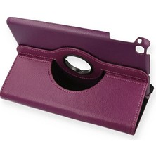 Khayra iPad Mini 4 Kılıf 360 Tablet Deri Kılıf - MÜRDÜM-(5796) - ESZAOC5693-6256