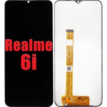 Genos Oppo Realme 6i Ekran Dokunmatik Siyah Çıtasız Orjinal
