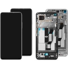 Genos Xiaomi Mi 10T Pro Ile Uyumlu LCD Ekran Dokunmatik Çıtalı Siyah