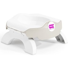 Aktif Bebek Okbaby Roady Katlanabilir Oturak & Klozet Adaptörü / K.beyaz