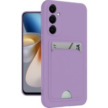 Starseven Galaxy M15 Kelvin Kartvizitli Silikon - Lila