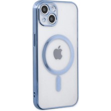 Starseven Iphone 14 Kılıf Magneticsafe Lazer Silikon - Sierra Blue