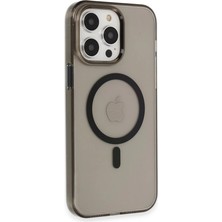 Starseven Iphone 13 Kılıf Tron Şeffaf Magsafe Kapak - Siyah