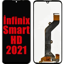 Genos Infinix Smart Hd 2021 LCD Ekran Dokunmatik Siyah Çıtasız A Plus Kalite