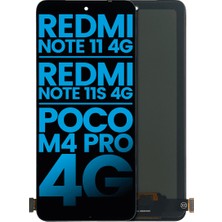 Genos Xiaomi Redmi Note 11S LCD Ekran Dokunmatik Siyah Çıtasız A Kalite