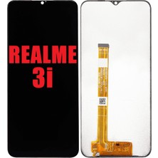 Genos Realme 3i LCD Ekran Dokunmatik Siyah Çıtasız Orjinal