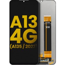Genos Samsung Galaxy A13 A135 LCD Ekran Dokunmatik Siyah Çıtasız Orijinal