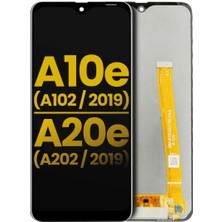 Genos Samsung Galaxy A20E A202 LCD Ekran Dokunmatik Siyah Çıtasız Orjinal