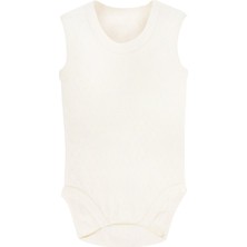 Aktif Bebek Sema Baby Jakarlı Askılı Badi (Body) - Beyaz 0-6 Ay