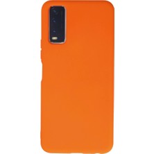 Starseven Y11S Kılıf Nano Içi Kadife Silikon - Turuncu